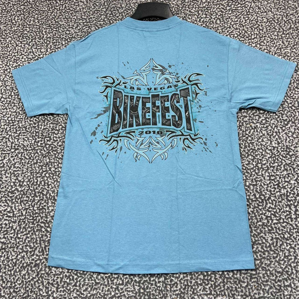 Vintage Las Vegas Bike Fest Shirt Men Medium Alstyle Short Sleeve‎ Deadstock New